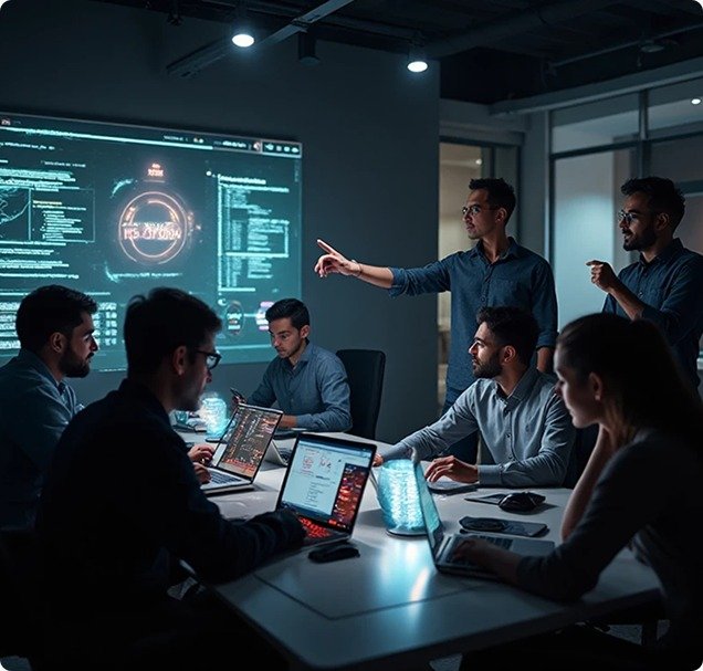 Ektova Technologies developers working together